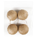 Paper Mache Baubles 8cm dia 4pc
