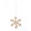 Paper Mache Snowflake 9 x 9 cm 1pc
