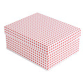 Gift Box Red Polka L25.5 X W20.5 X D11(cm) 1pc