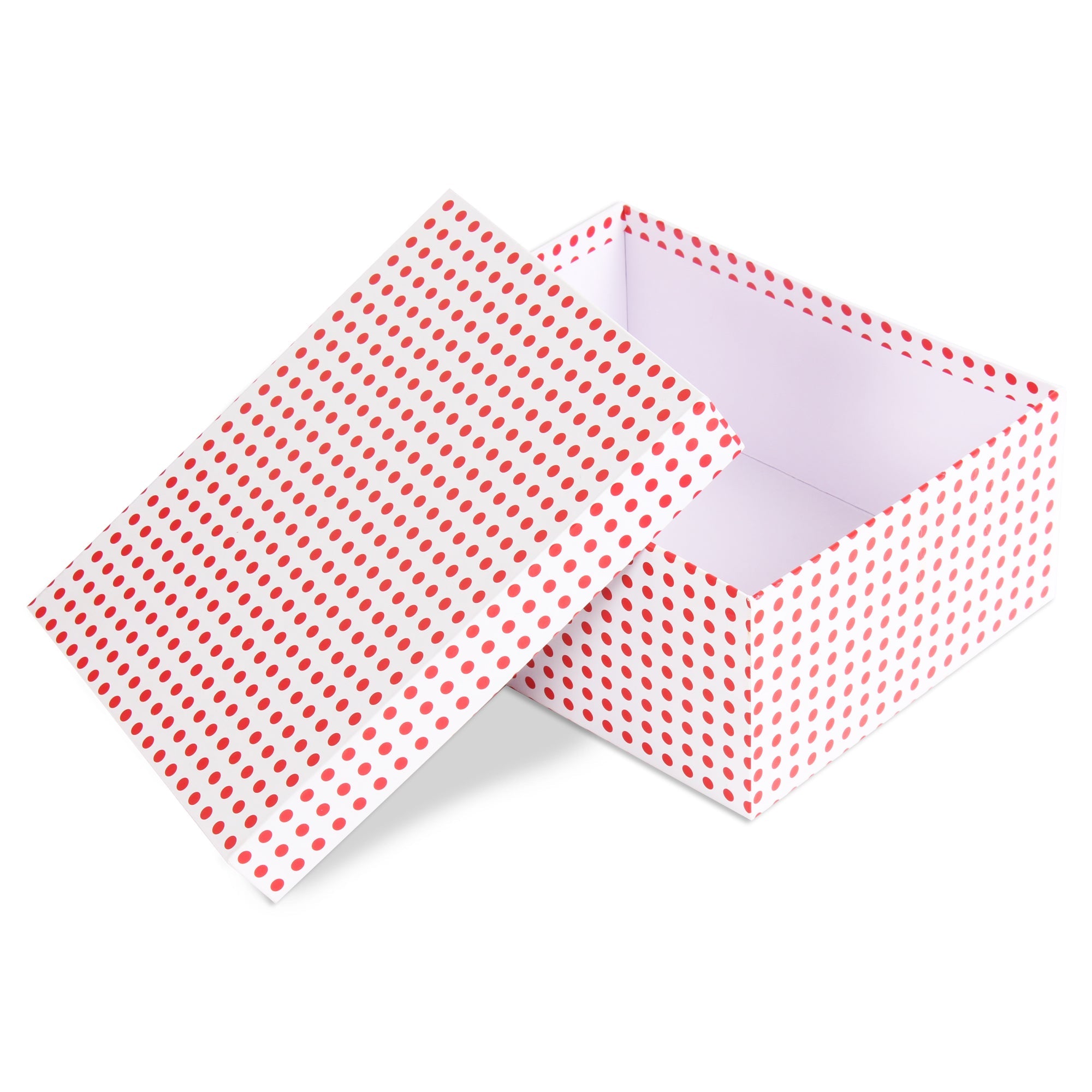 Gift Box Red Polka L25.5 X W20.5 X D11(cm) 1pc