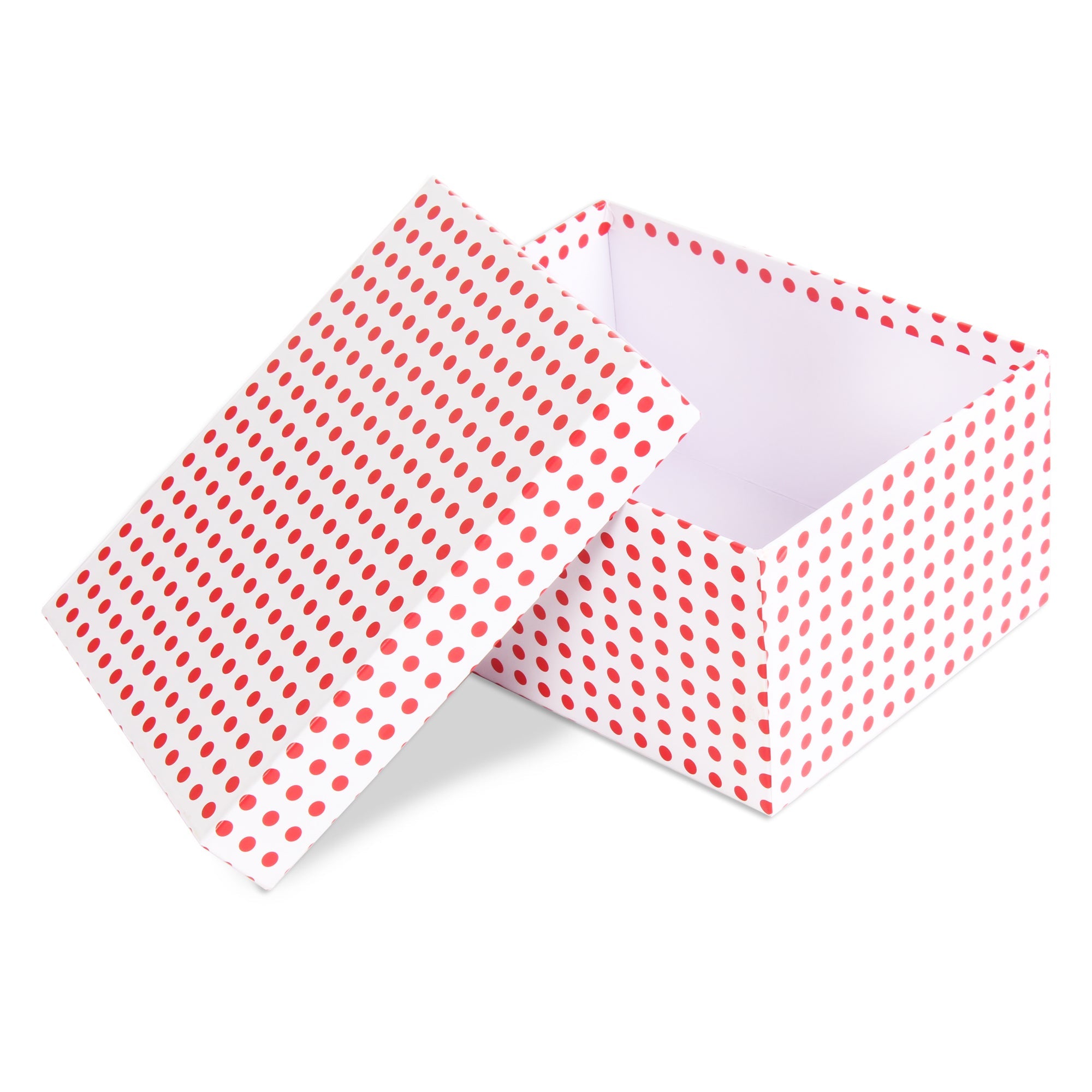 Gift Box Red Polka L21 X W15.5 X D10.5(cm) 1pc