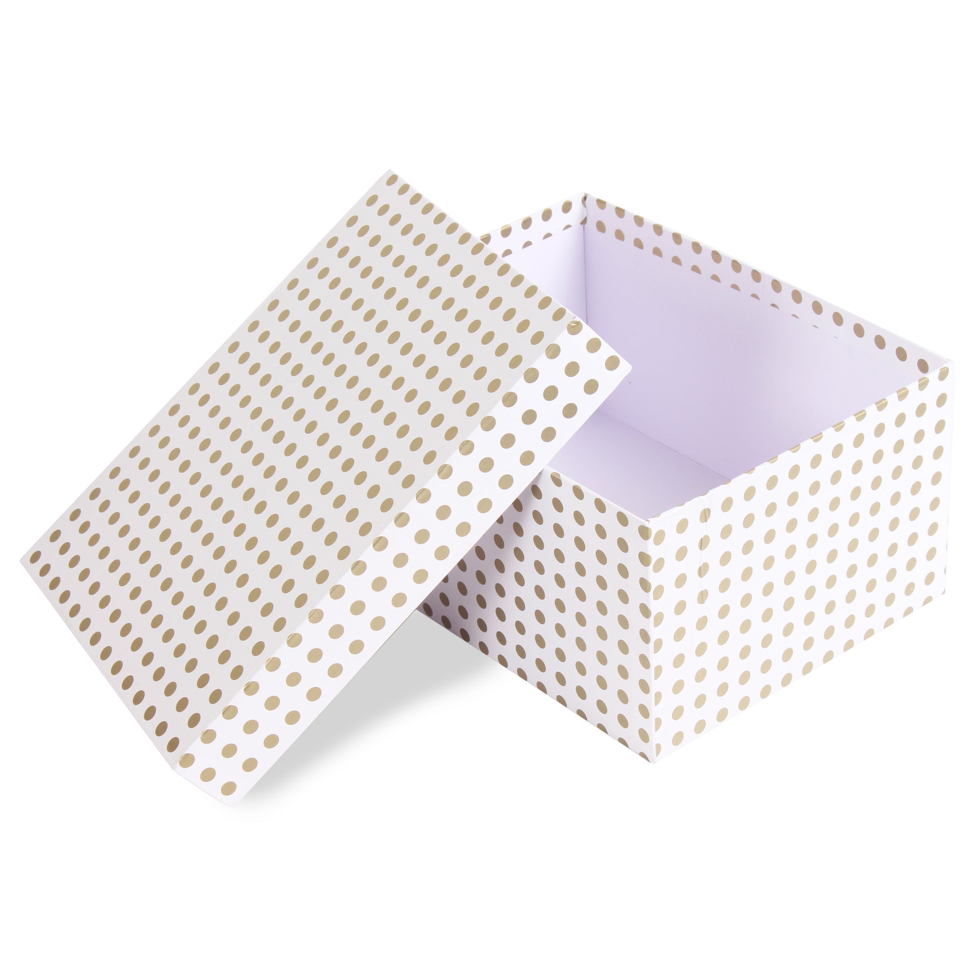 Gift Box Golden Polka L21 X W15.5 X D10.5(cm) 1pc