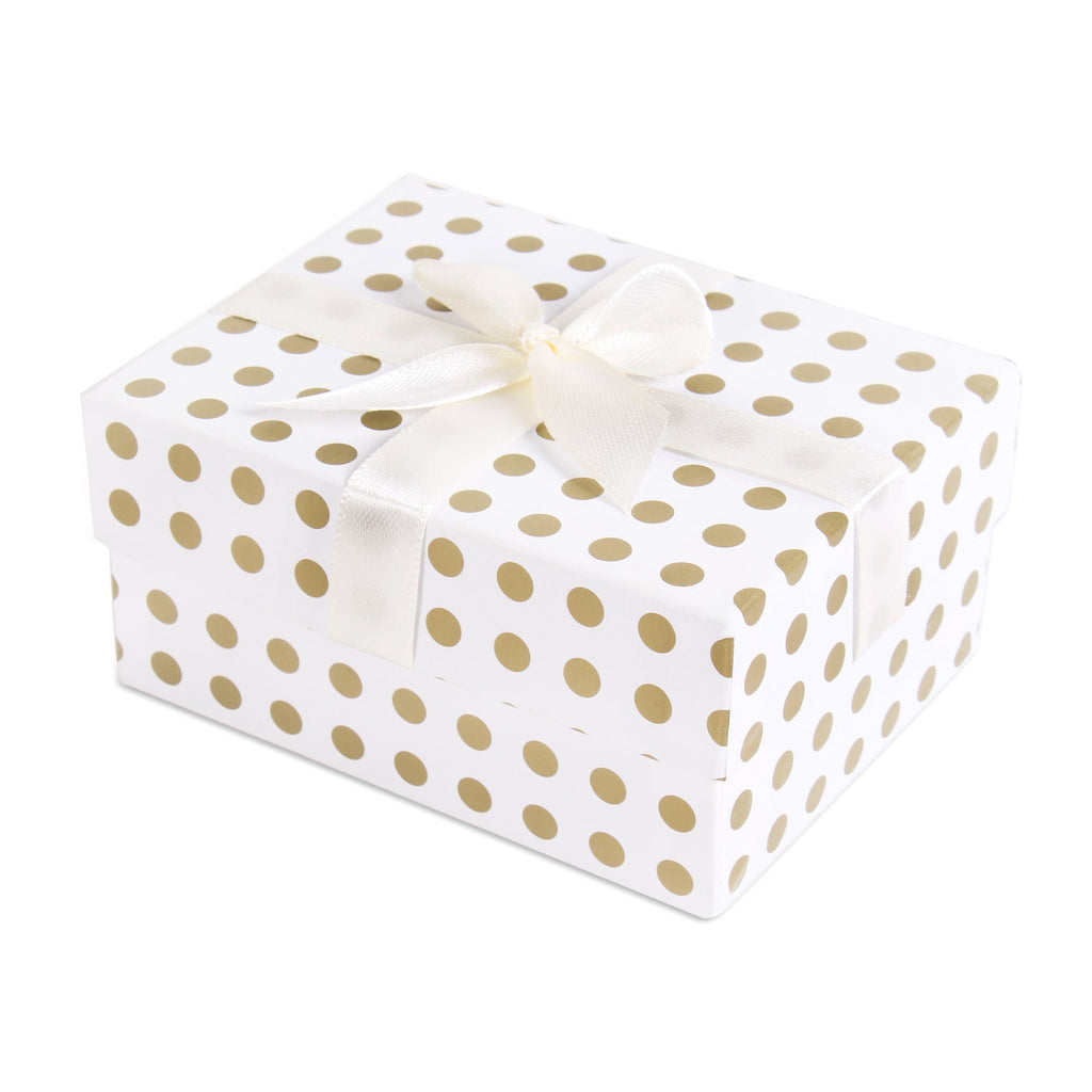 Gift Box Golden Polka L10.5 X W8 X D5.4(cm) 1pc