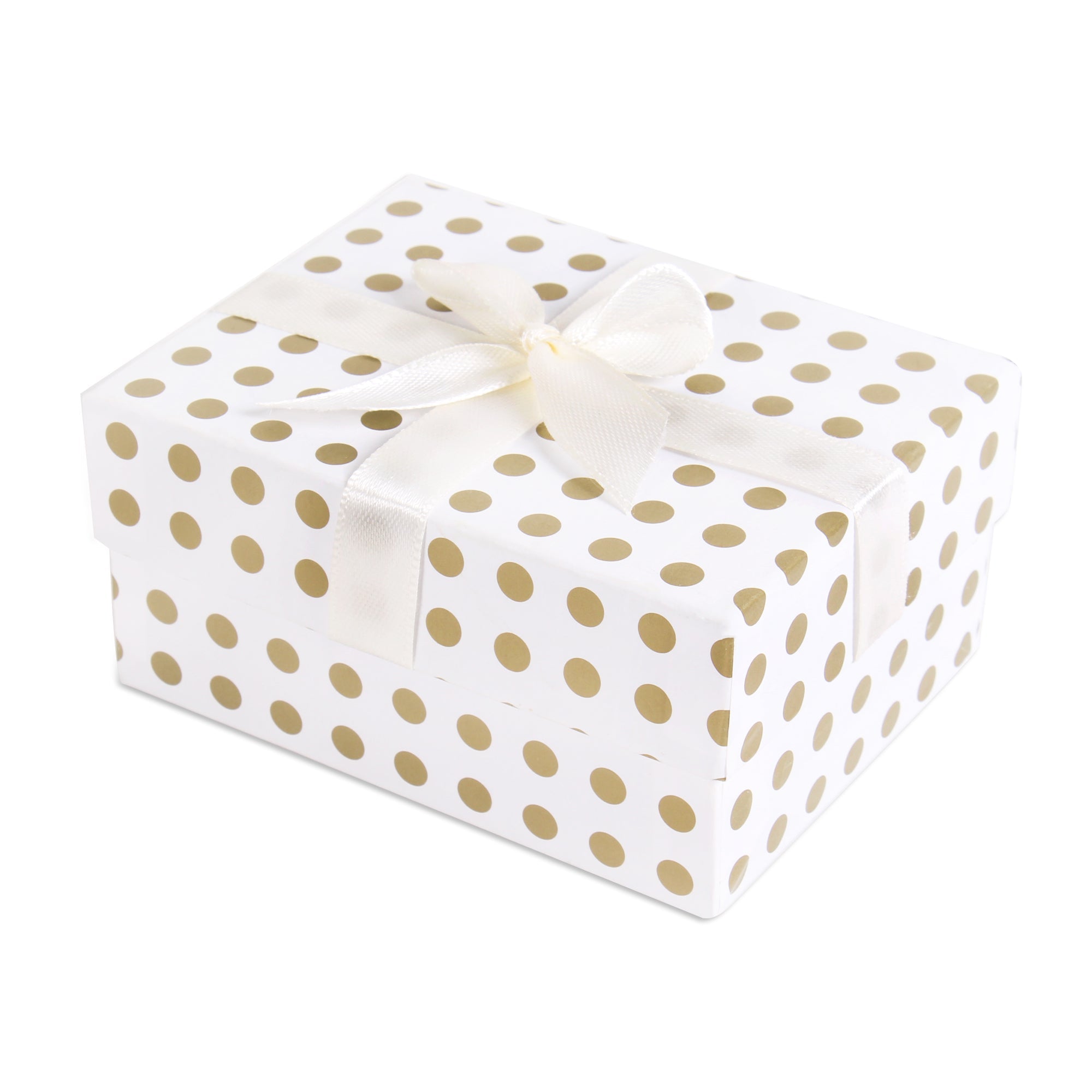 Gift Box Golden Polka L10.5 X W8 X D5.4(cm) 1pc