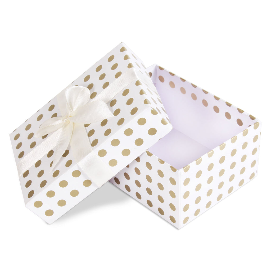 Gift Box Golden Polka L10.5 X W8 X D5.4(cm) 1pc