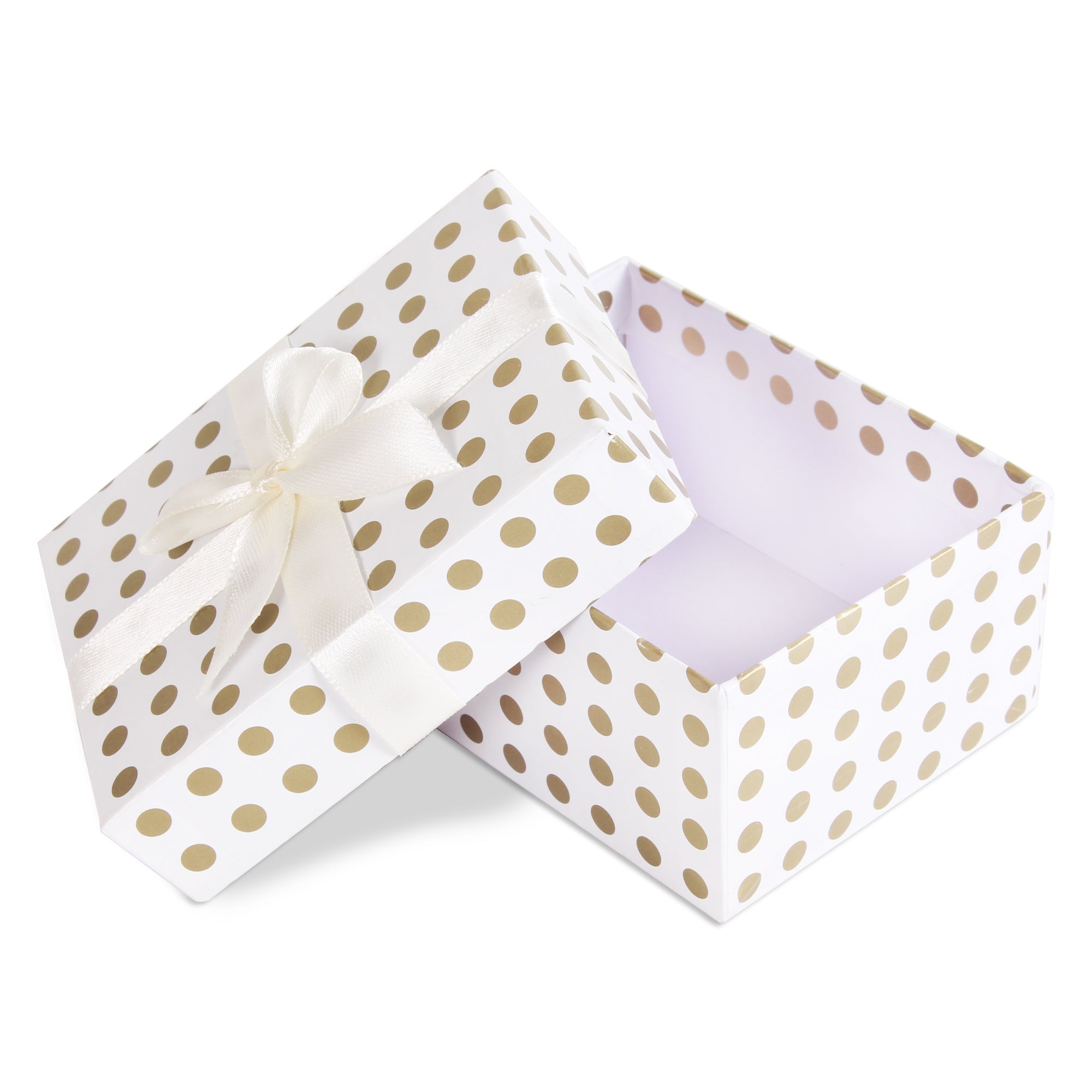 Gift Box Golden Polka L10.5 X W8 X D5.4(cm) 1pc
