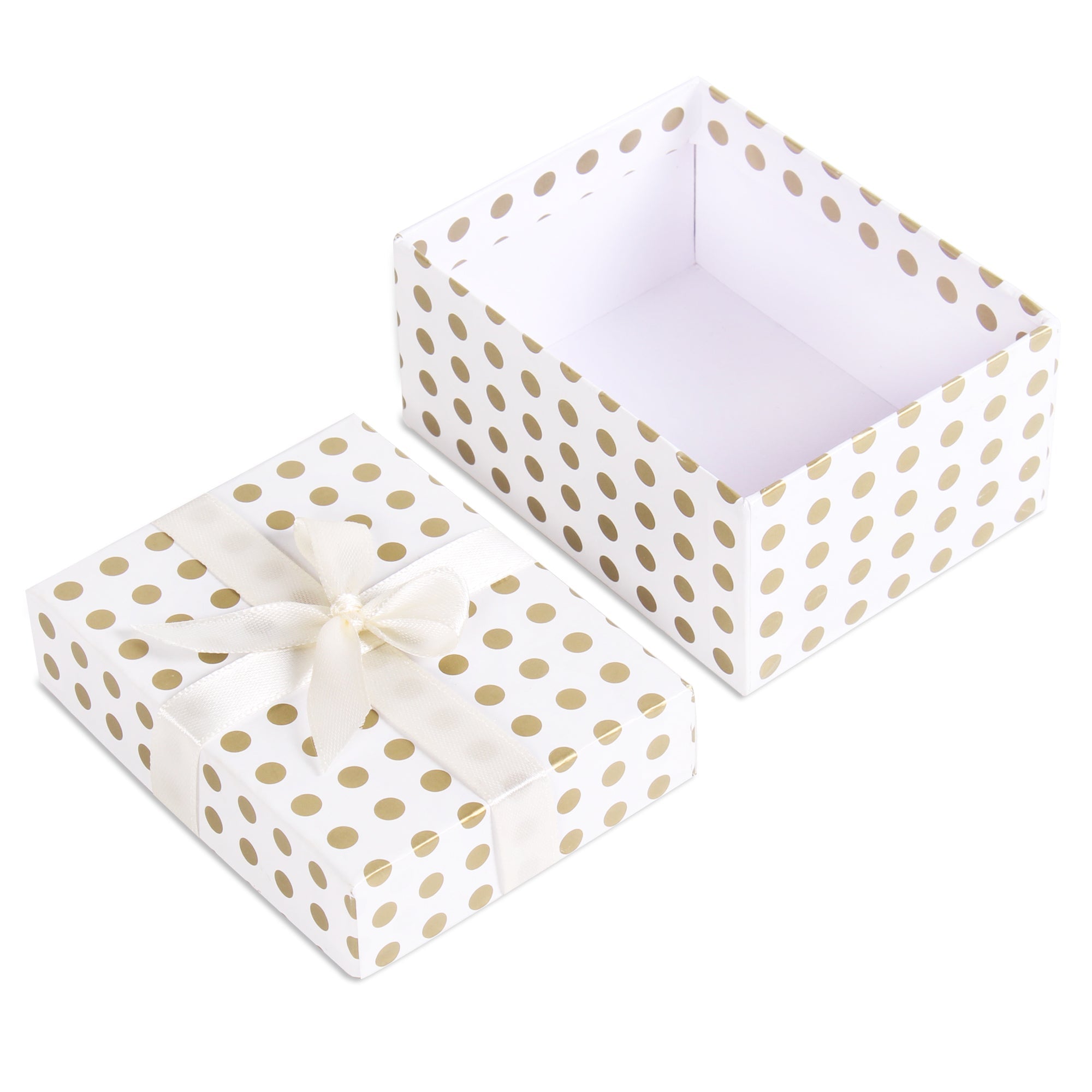 Gift Box Golden Polka L10.5 X W8 X D5.4(cm) 1pc