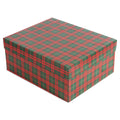 Gift Box Tartan Check Festive Hues L25.5 X W20.5 X D11cm1pc