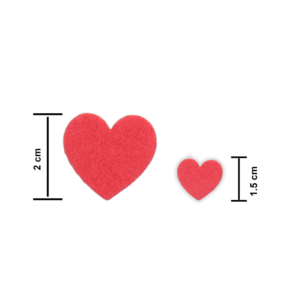 Foam Heart Layer Pack 2Cm 60Pc