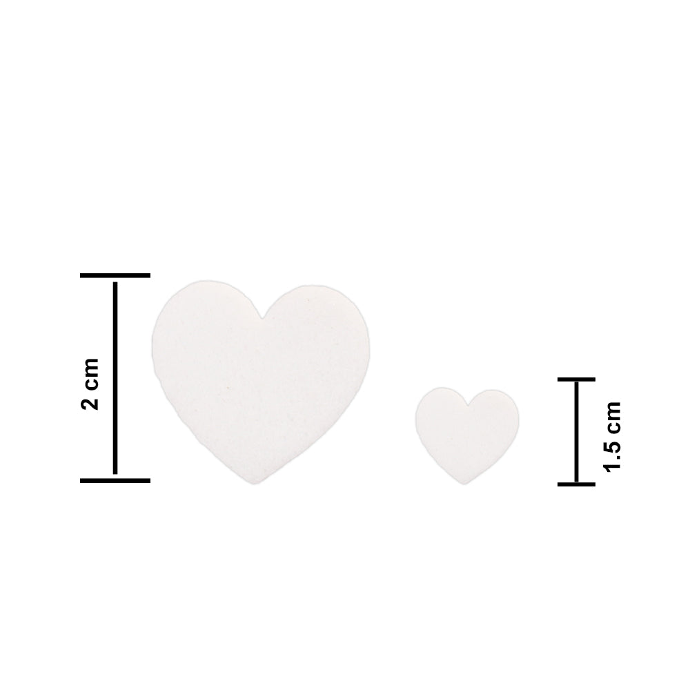 Foam Heart Layer Pack 2Cm 60Pc