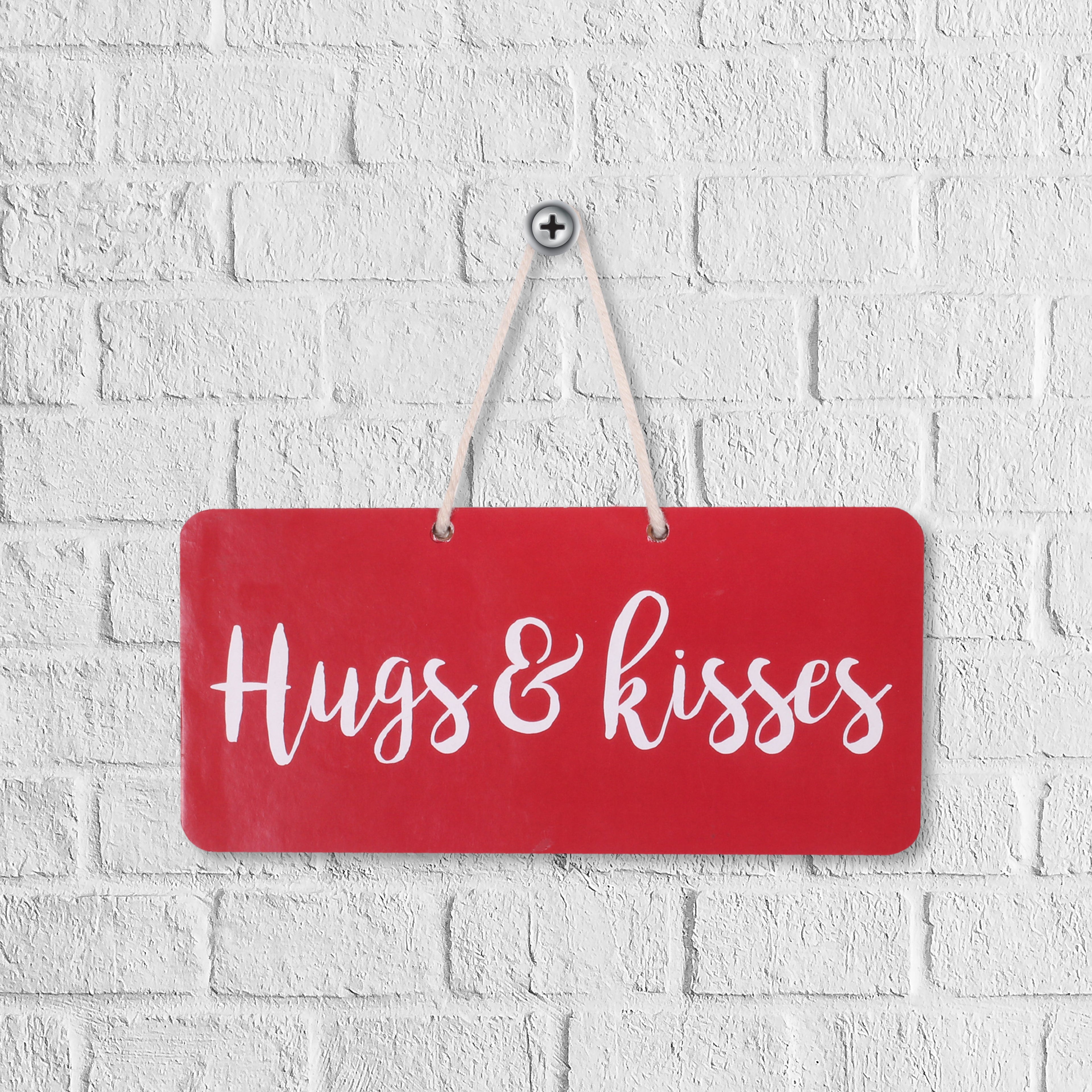 Hanging Decor - Hugs And Kisses L15 X W7Cm 2Mm 1Pc