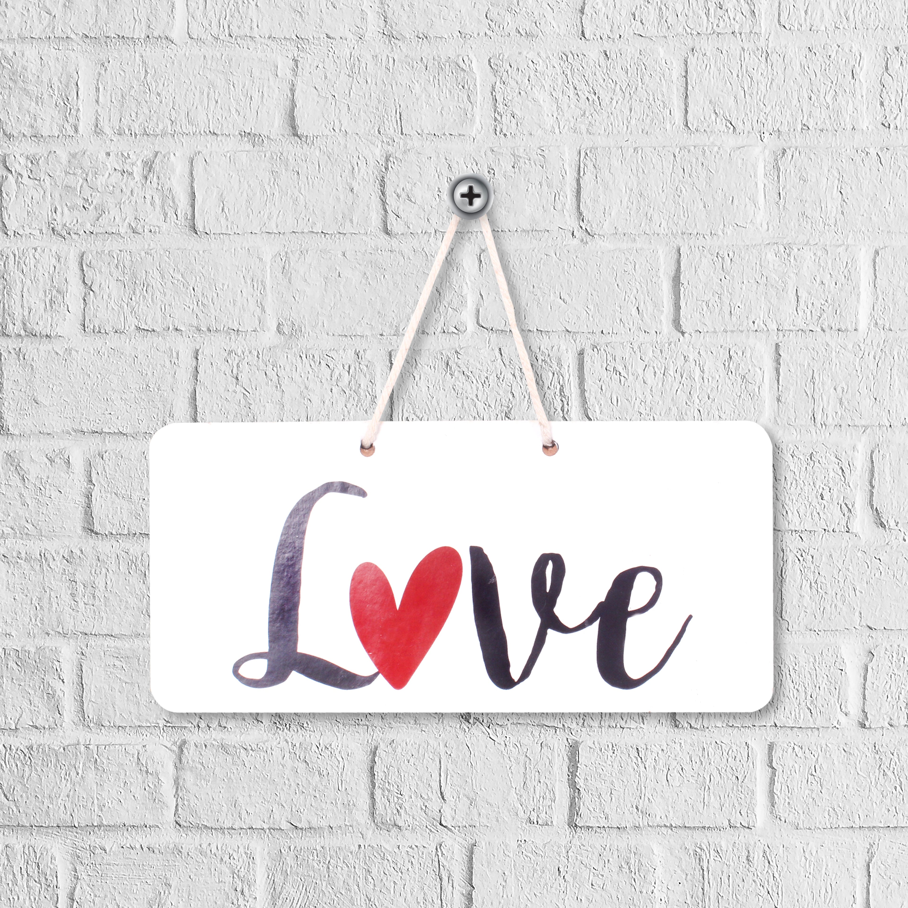 Hanging Decor - Love L15 X W7Cm 2Mm 1Pc