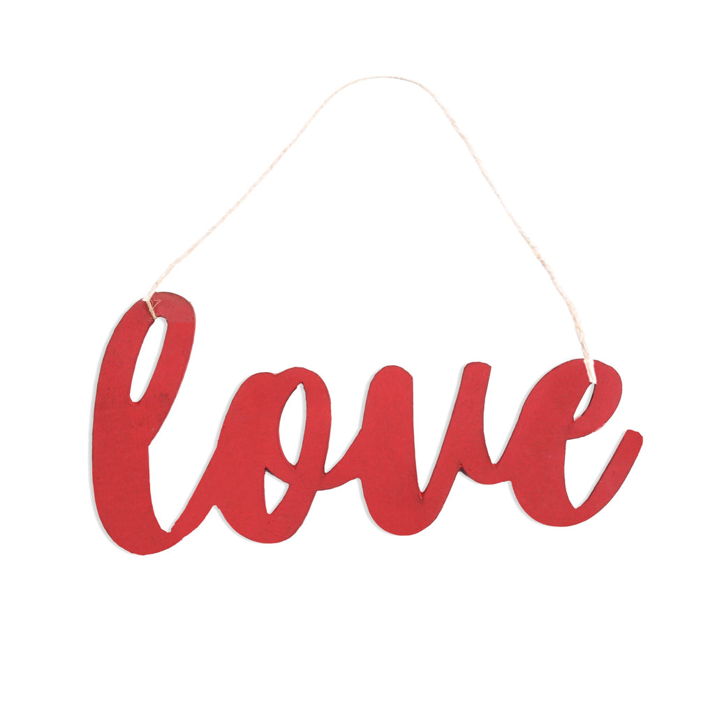 Hanging Decor Love L12.5 X W5.5cm 2mm - 1pc