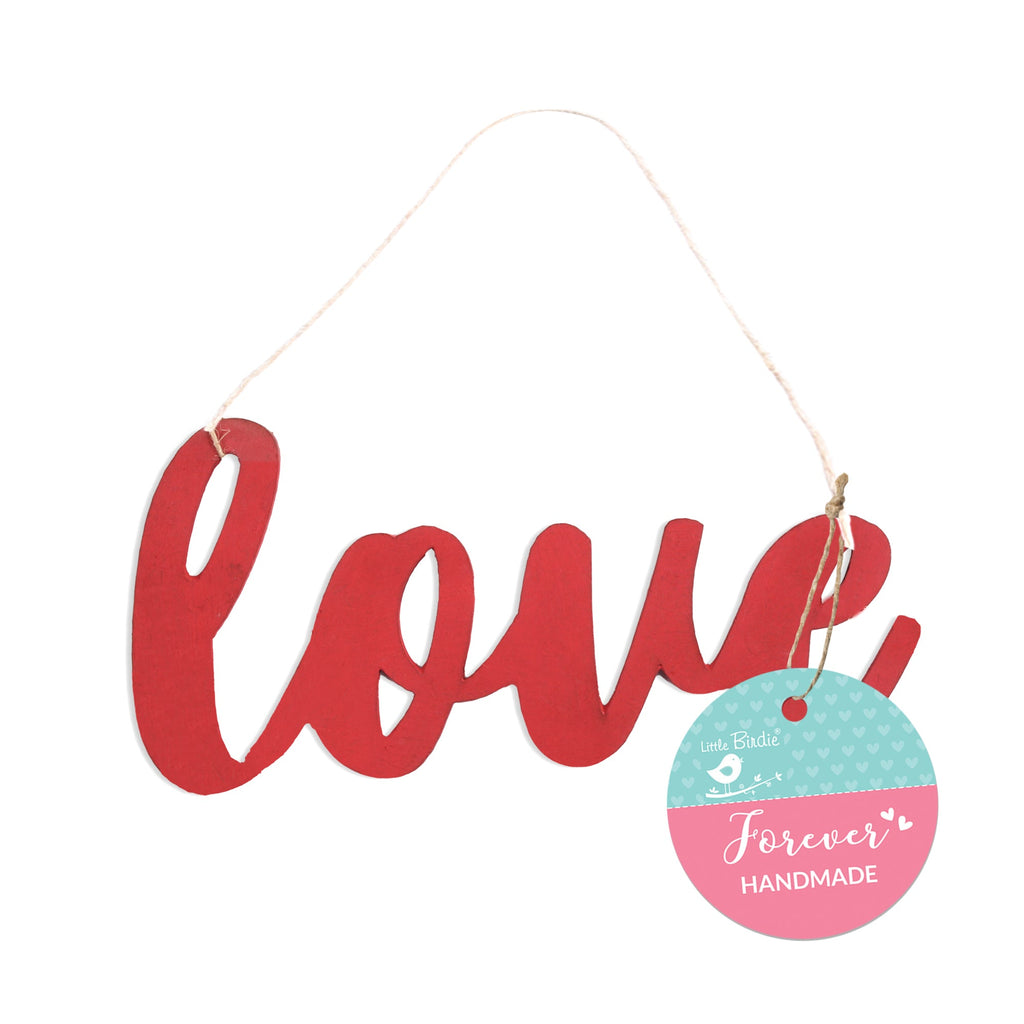 Hanging Decor Love L12.5 X W5.5cm 2mm - 1pc