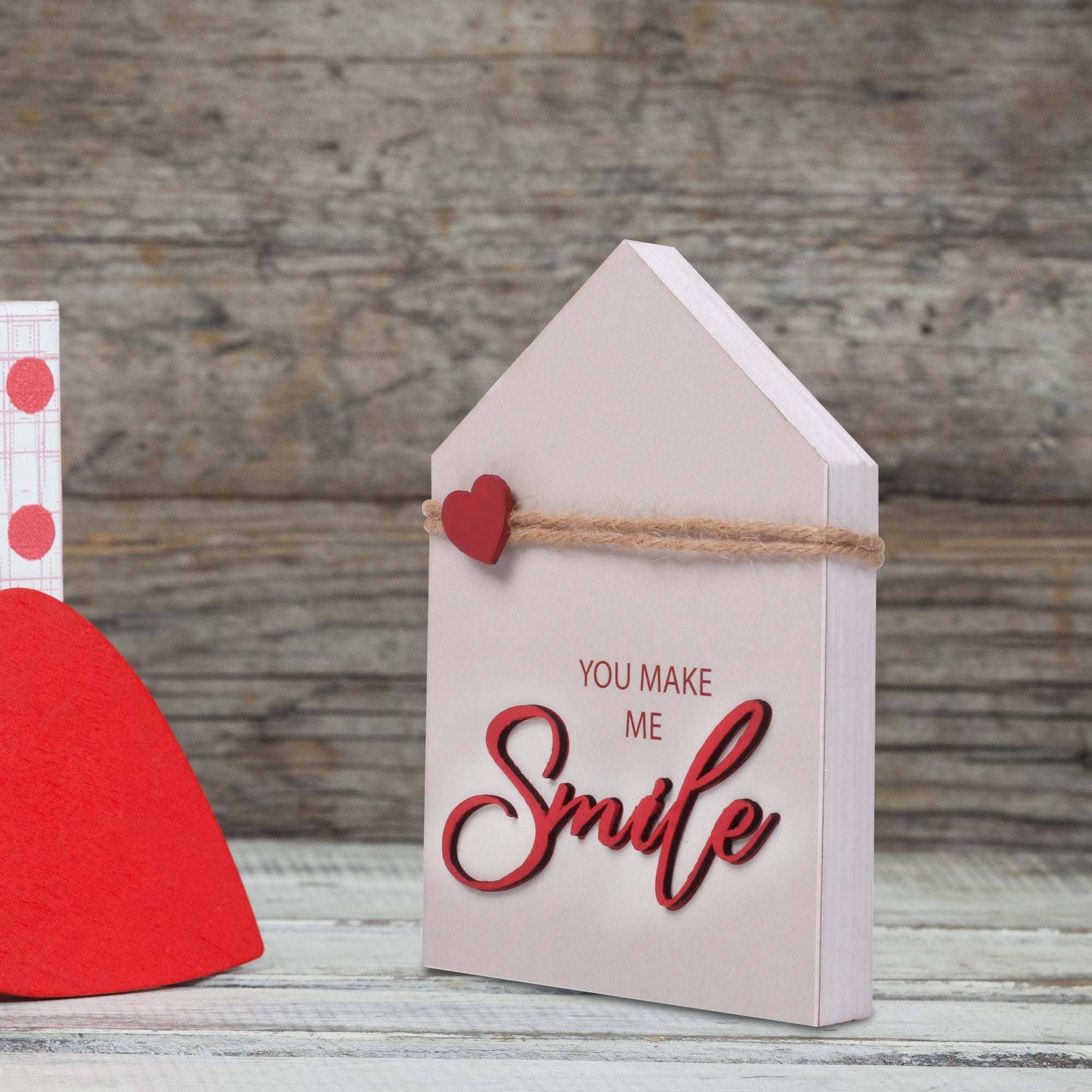 Home Decor - You Make Me Smile L14.5 X W10.5 X D1.5Cm 18Mm - 1Pc
