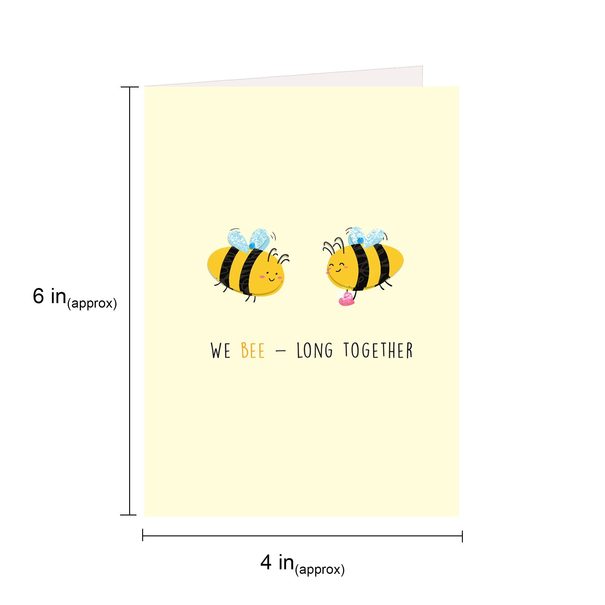 Greeting Card & Envelope Beelong Together 4 X 6Inch Approx