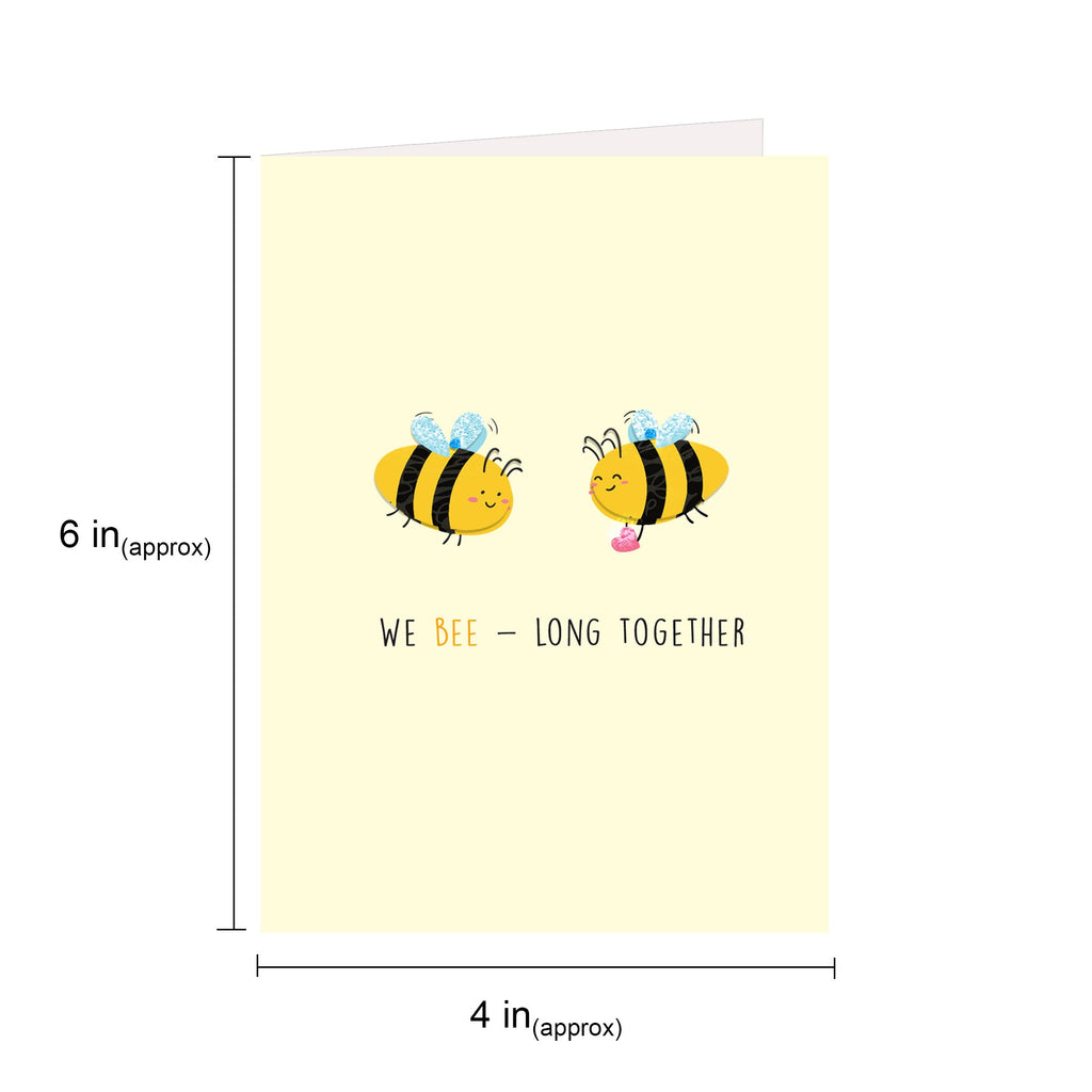 Greeting Card & Envelope Beelong Together 4 X 6Inch Approx