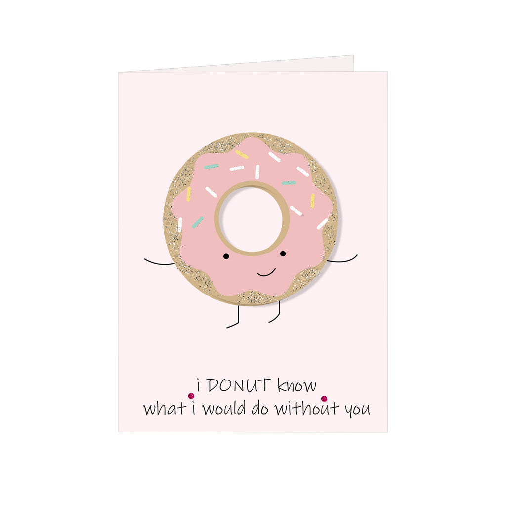 Greeting Card & Envelope Donut Know 4 X 6Inch Approx