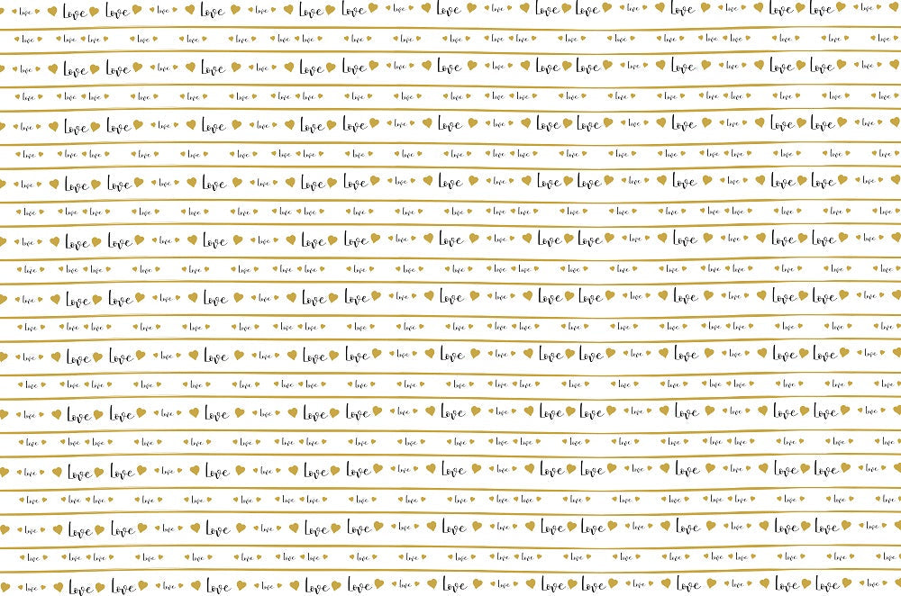 Gift Wraps Warm Love 19 X 29Inch 1Sheet Gol
