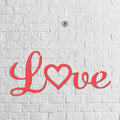Hanging Decor Love 12.5 X 6.5cm 2mm - 1pc