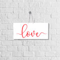 Hanging Decor - Love 30.5 X 13Cm 5Mm 1Pc