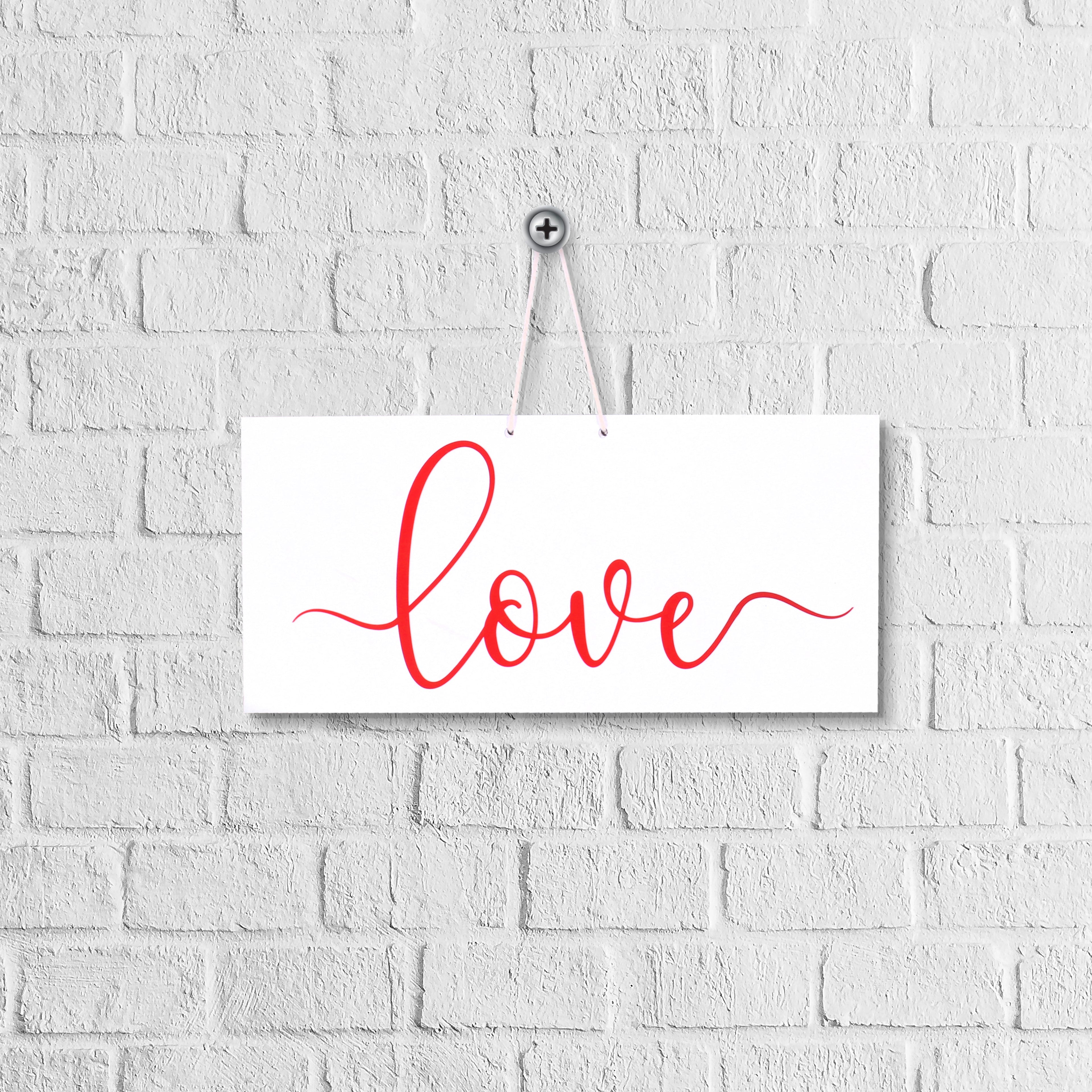 Hanging Decor - Love 30.5 X 13Cm 5Mm 1Pc