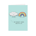 Greeting Card & Envelope You Bought Colors Into My Life 4 X 6Inch Approx