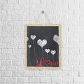 Hanging Chalkboard Heart-To-Heart 8 X 10Inch 5.5Mm 1Pc