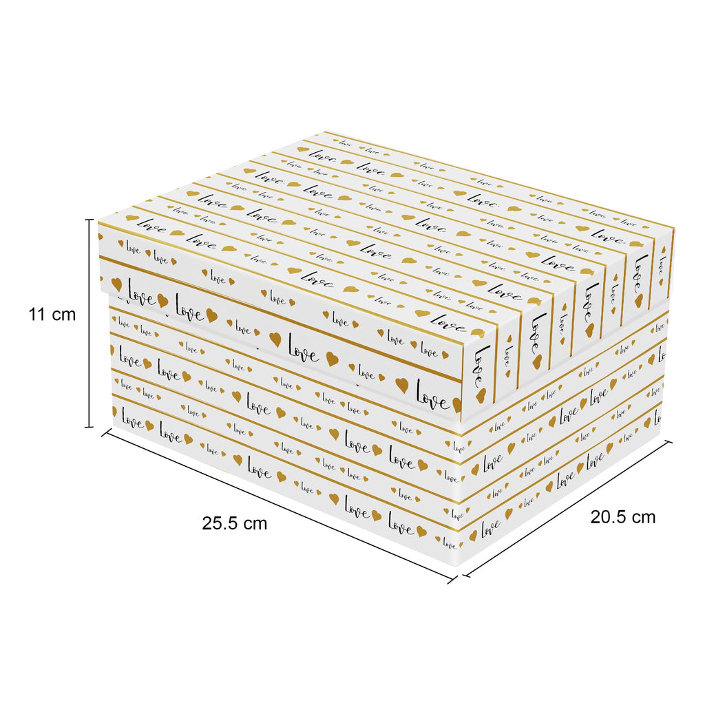 Gift Box Warm Love L25.5 X W20.5 X D11(cm)  1pc