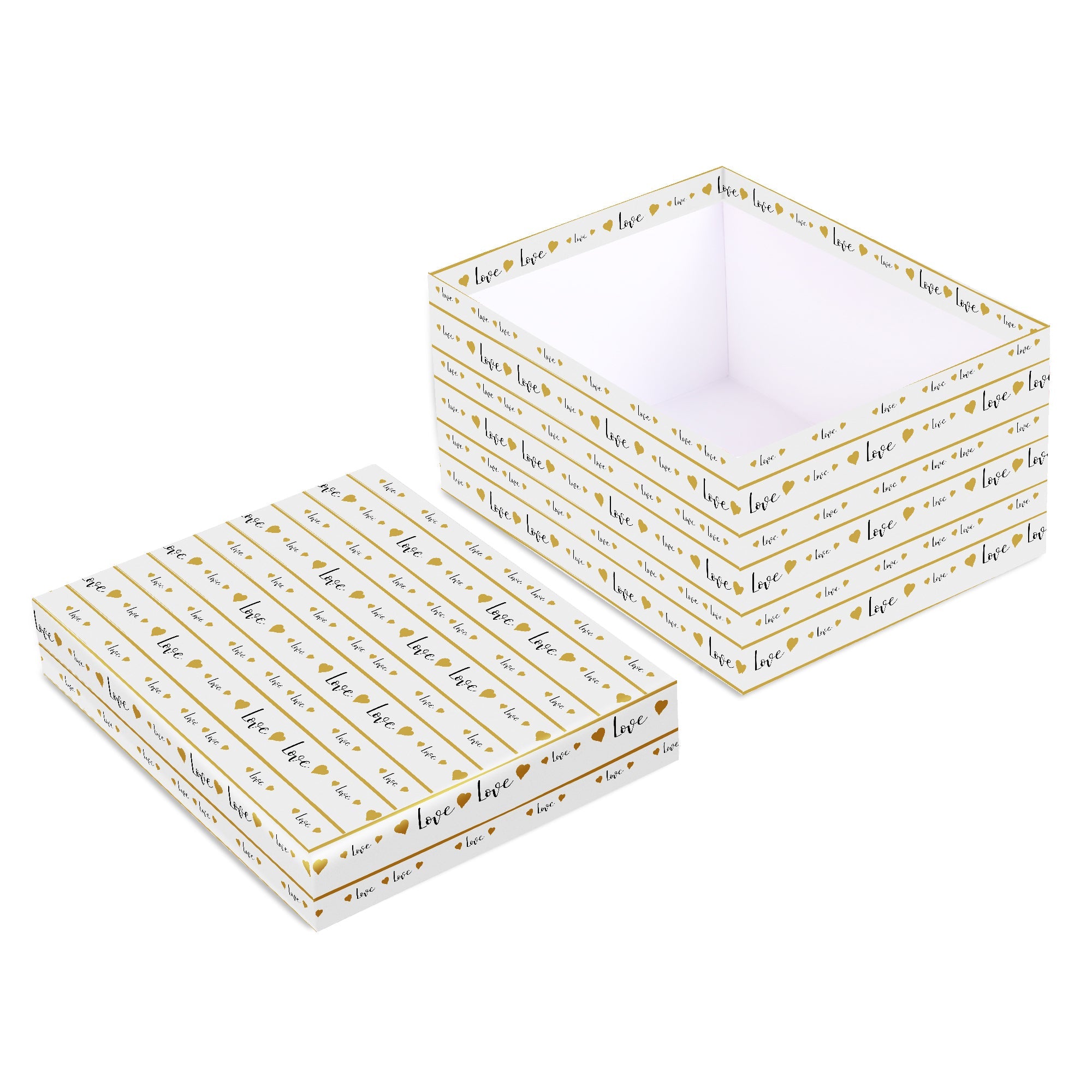 Gift Box Warm Love L25.5 X W20.5 X D11(cm)  1pc