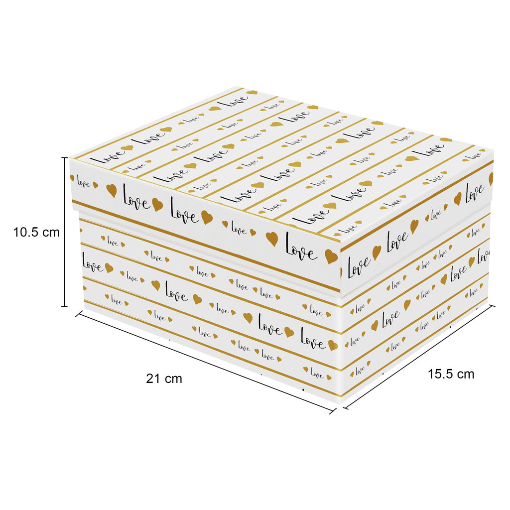 Gift Box Warm Love L21 X W15.5 X D10.5(cm)  1pc