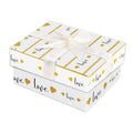 Gift Box Warm Love With Bow L10.5 X W8 X D5.4(cm)  1pc