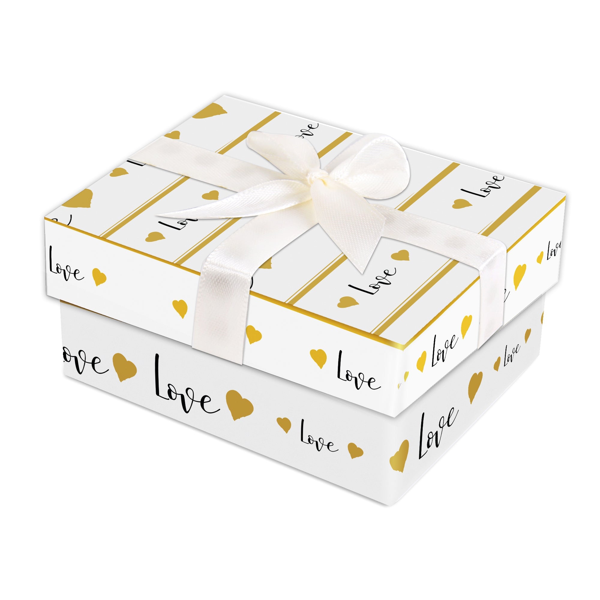 Gift Box Warm Love With Bow L10.5 X W8 X D5.4(cm)  1pc