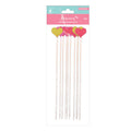 Cheerful Hearts With Stick - W3 X H24.75Cm 2Mm10Pc