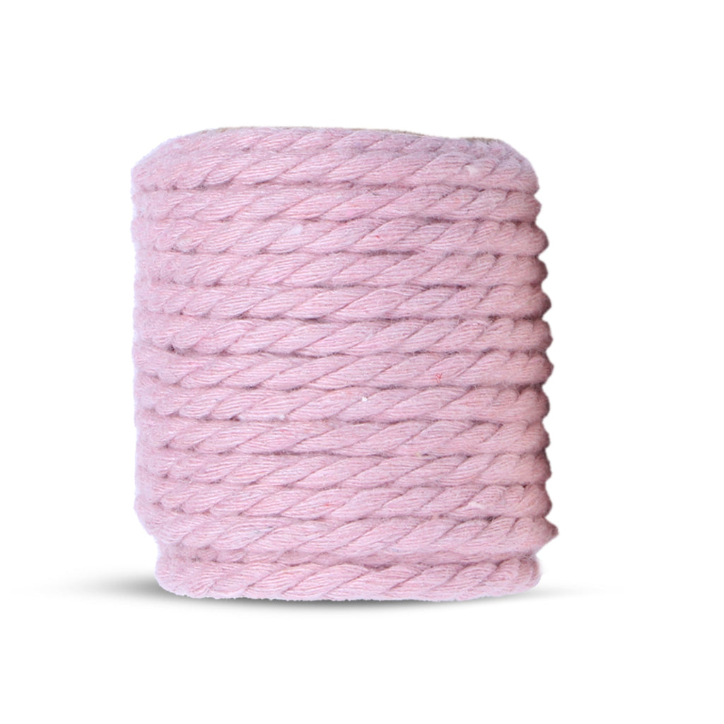 Cotton Twisted Cord 3Mm 3 Ply Rosy Charm 2Mtr 3Pc