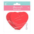 Bright Red Hearts W 10 X H 10.5Cm Approx 250Gsm 8Pc Lb