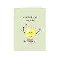 Greeting Card & Envelope Light Of My Life 4 X 6Inch Approx