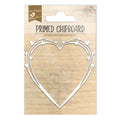 Primed Chipboard Tangled Hearts L 9 X W 8.5cm 1pc
