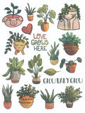 Deco Transfer Sheet Plant Love 10inch X 7.5inch 1pc