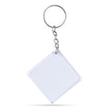 Acrylic Key Chain Square L 5 X W 5Cm 3.7Mm Thick 4 Pc