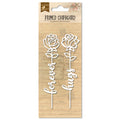 Primed Chipboard Forever Hugs 11.5 X 2.5Cm 2Pc