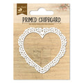 Primed Chipboard Swirl Poise Heart 8 X 7.75Cm 1Pc