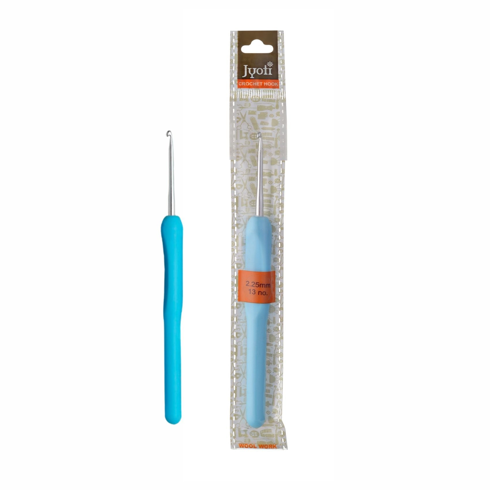 Crochet Hook Plastic Handle 4mm Size-8 1pc