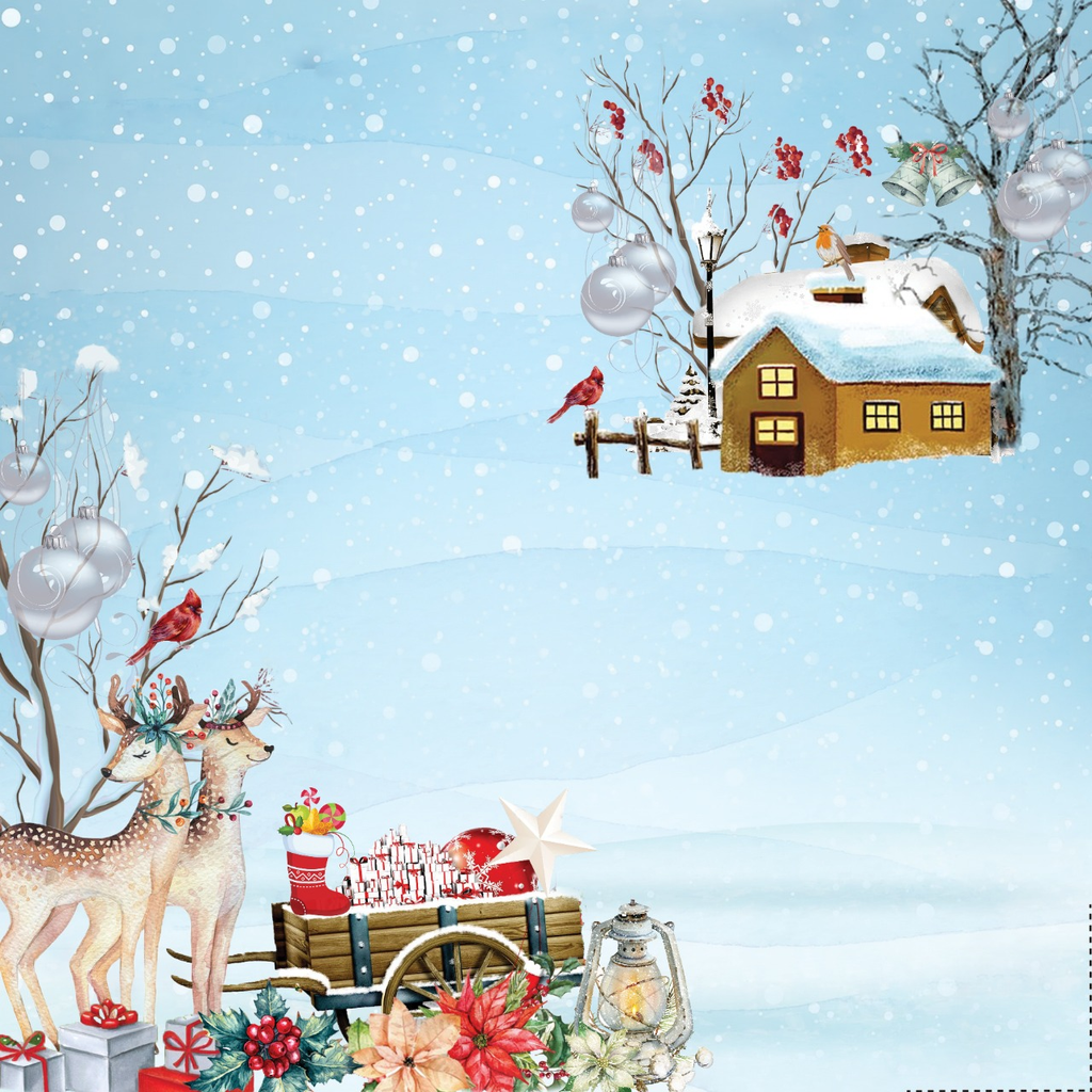 Foil Printed Paper Pack Magic of Christmas 12 X 12inch 250gsm 12Sheet