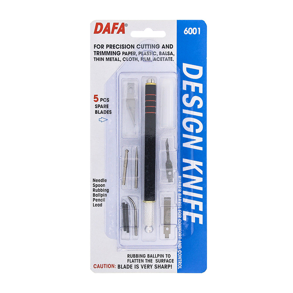 Art Knife With 6 Assorted Blades 6001 1Pk Dafa
