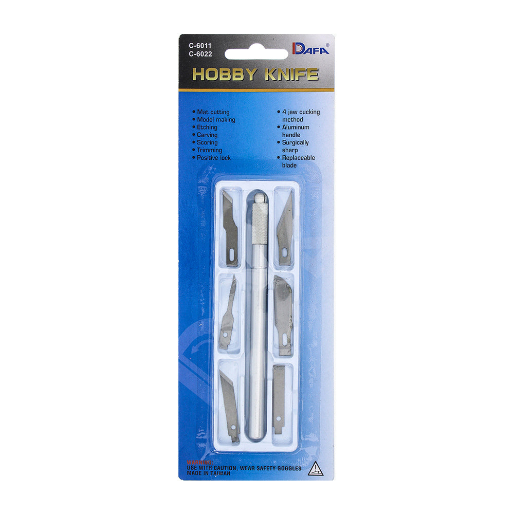Art Knife Set 8Mm Dia With 6 Assorted Blades 6011 1Pk Dafa