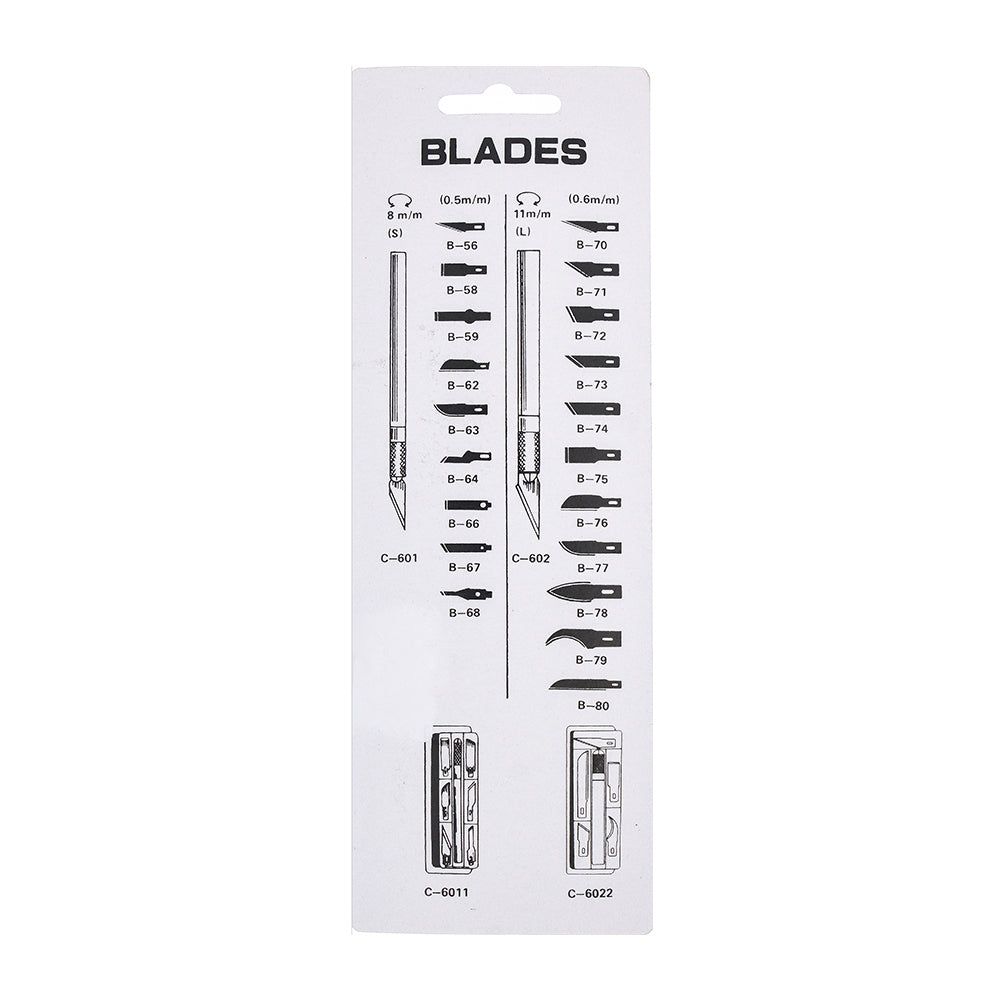 Art Knife Set 8Mm Dia With 6 Assorted Blades 6011 1Pk Dafa