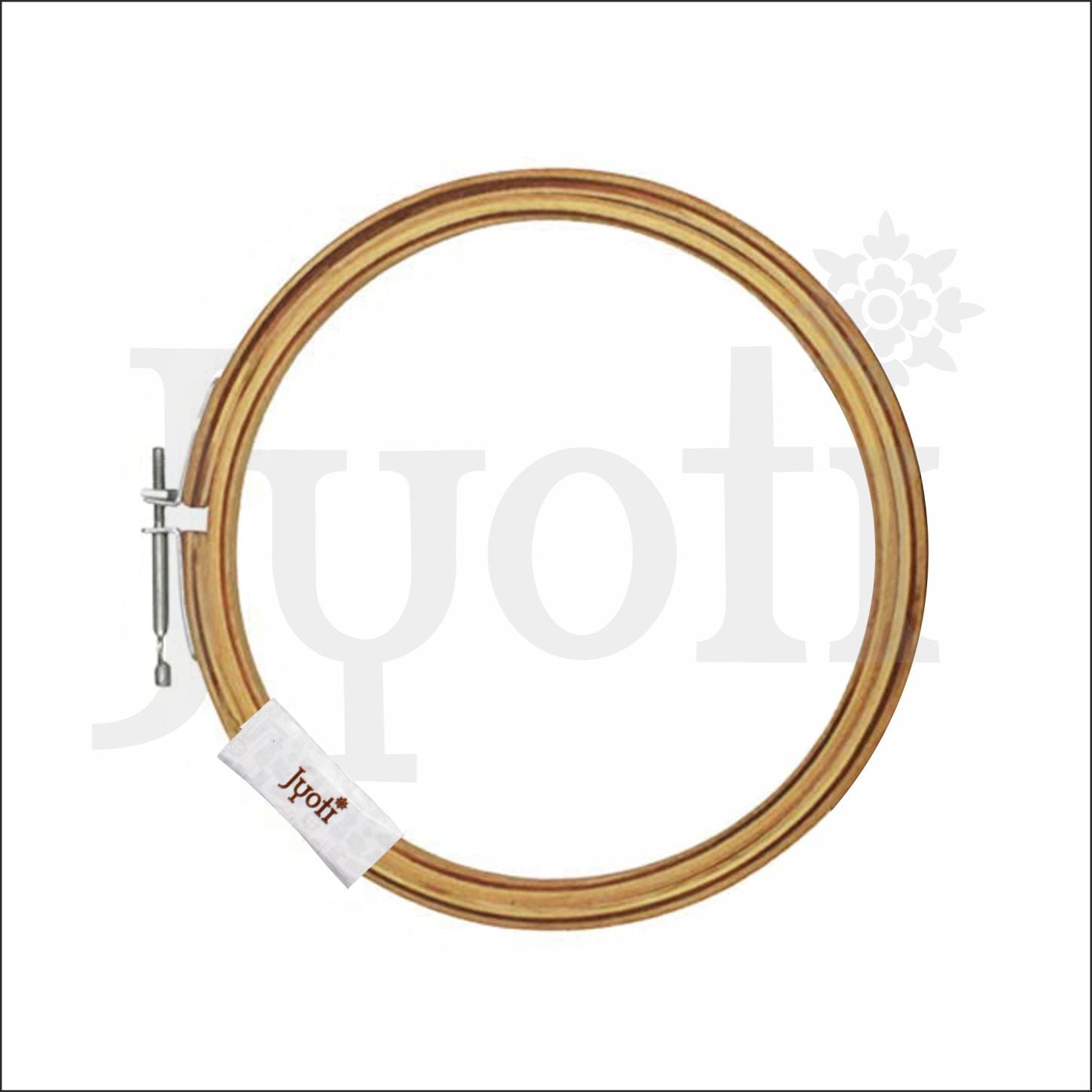 Bamboo Embroidery Rings Round Shape W/Steel Screws 5 Inch 1Pc Pbhc Jy