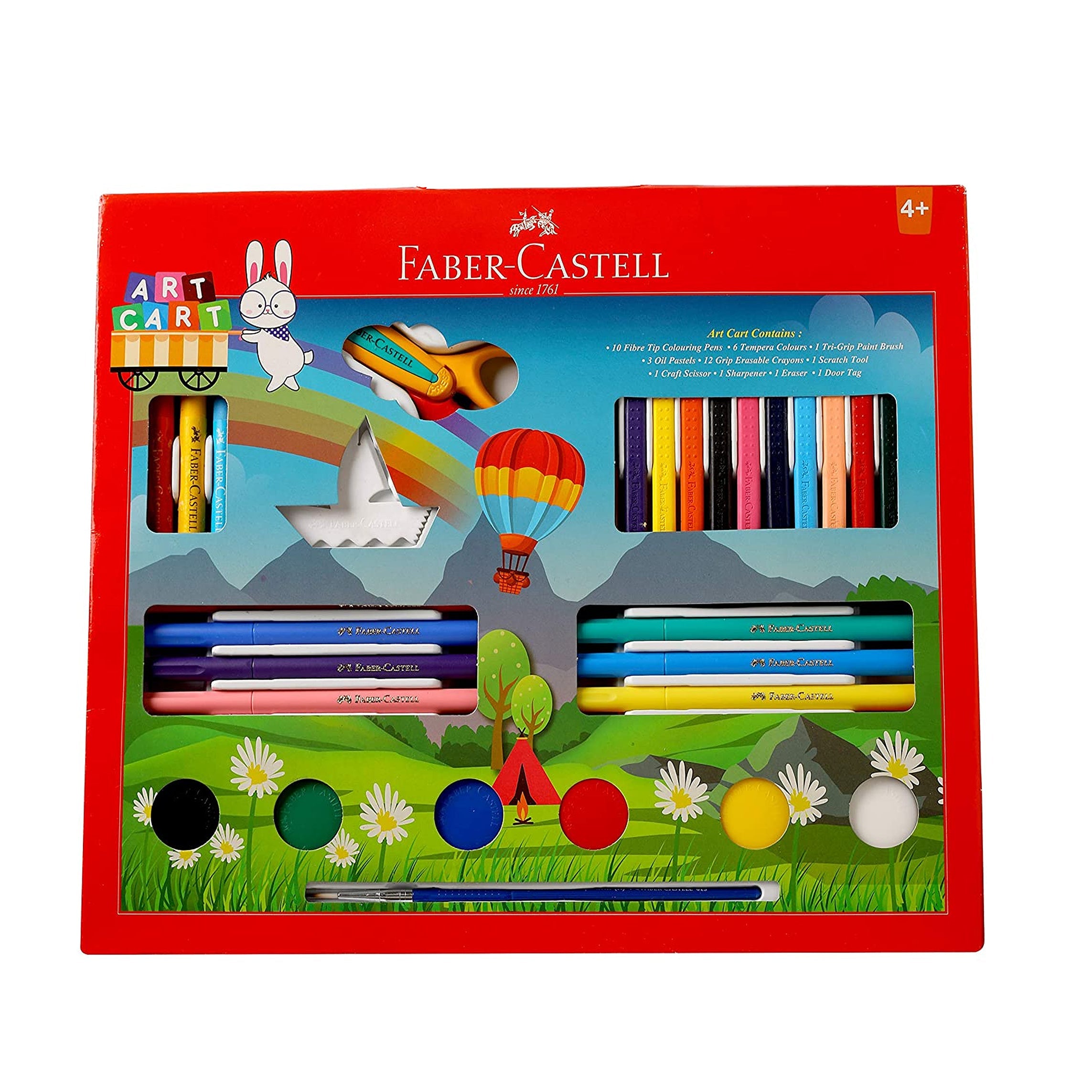 Faber Castell- Art Cart Kit With Free Paint Brush