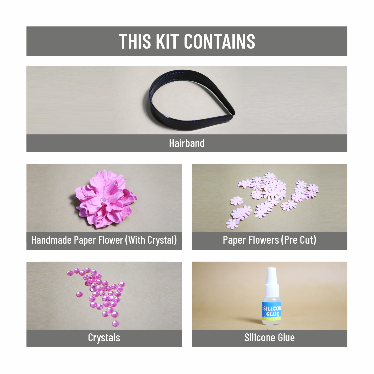 DIY Floral Hairband Making Kit